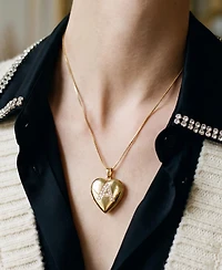 The M Jewelers Initial Locket Necklace
