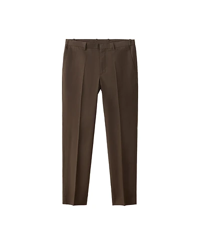 Mango Men's Selection Slim-Fit Cotton-Lyocell Blend Suit Pants