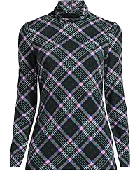 Lands' End Plus Lightweight Jersey Long Sleeve Turtleneck