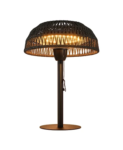 Ltmate Global Inc. 1500W Tabletop Patio Heater with Woven Rattan Shade