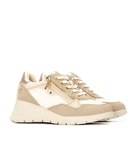 Xti Women's Casual Wedge Lace Up Sneakers