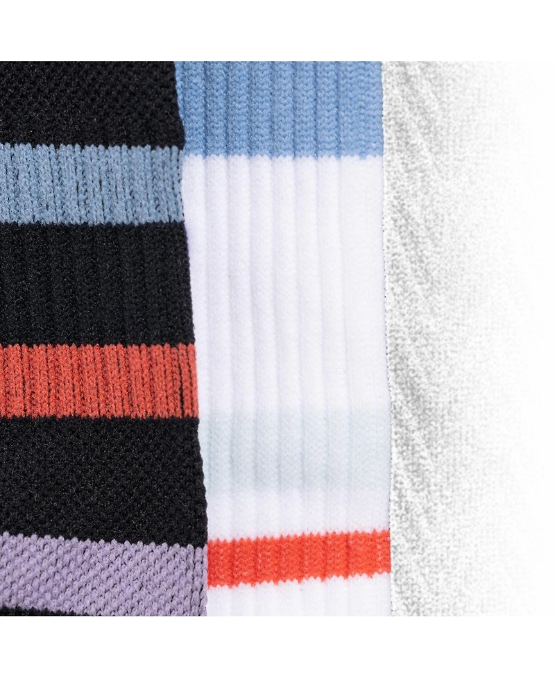 Muk Luks Women's 3 Pair Pack Compression Crew Nylon Socks