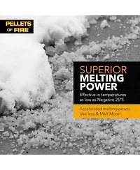 Snow Joe Pellets of Fire Ice Melter for Driveways and Sidewalks, 50 lbs, CPP50