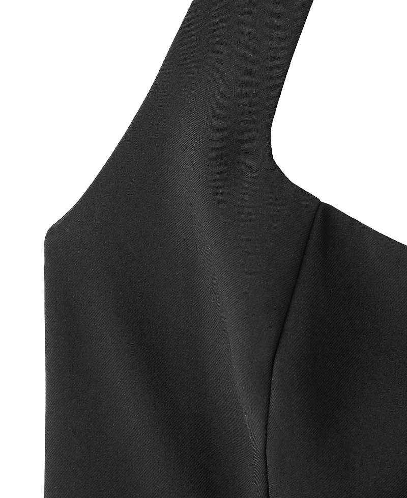 Mango Women's Halter-Neck Belt Jumpsuit