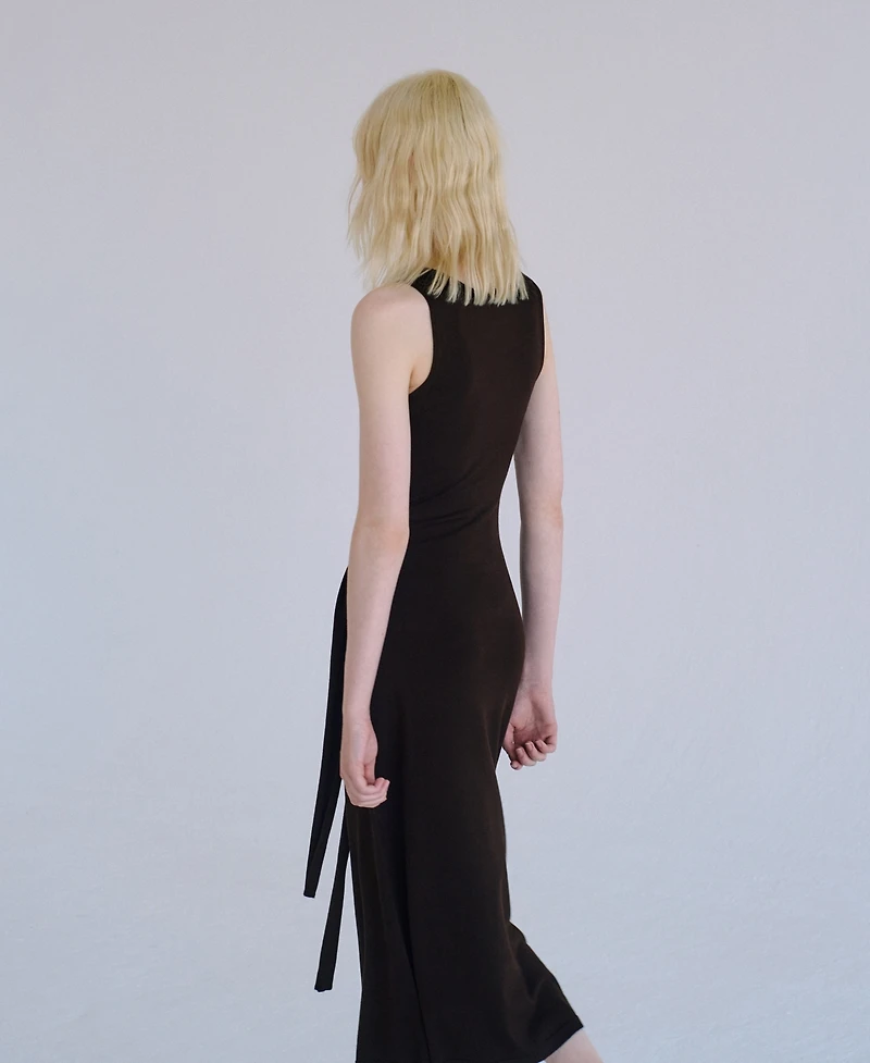 Mango Women's Bow Detail Knitted Dress