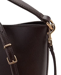 Mango Women's Small Faux Leather Bucket Handbag