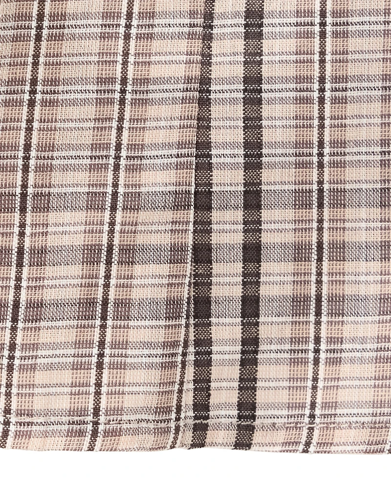 Mango Women's Checkered Cotton Top