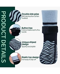 Anti-Slip Stretch Knit Dog Socks with Double-Sided Rubber Grippers for Indoor and Outdoor Paw Protection