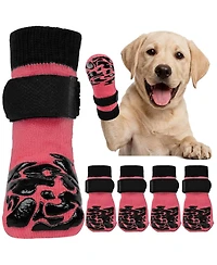 Non-Slip Breathable Recovery and Protective Dog Socks, 2 Pairs