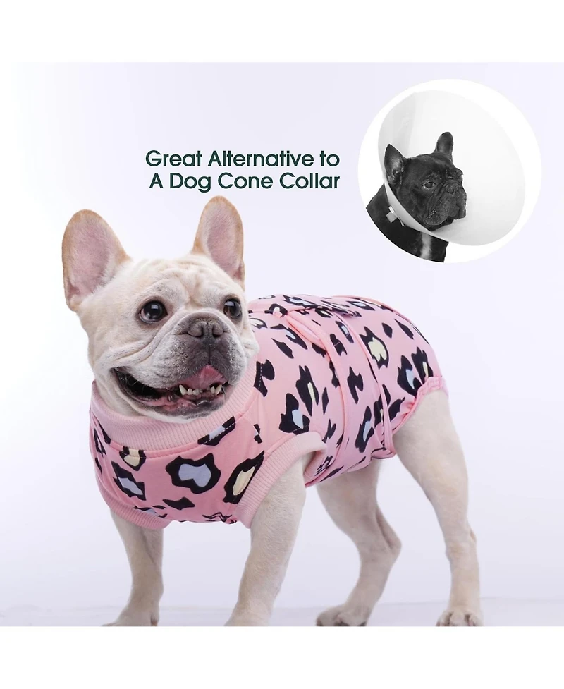 Post-Surgery Recovery Bodysuit for Dogs, Cone Alternative Onesie for Wound and Incision Protection