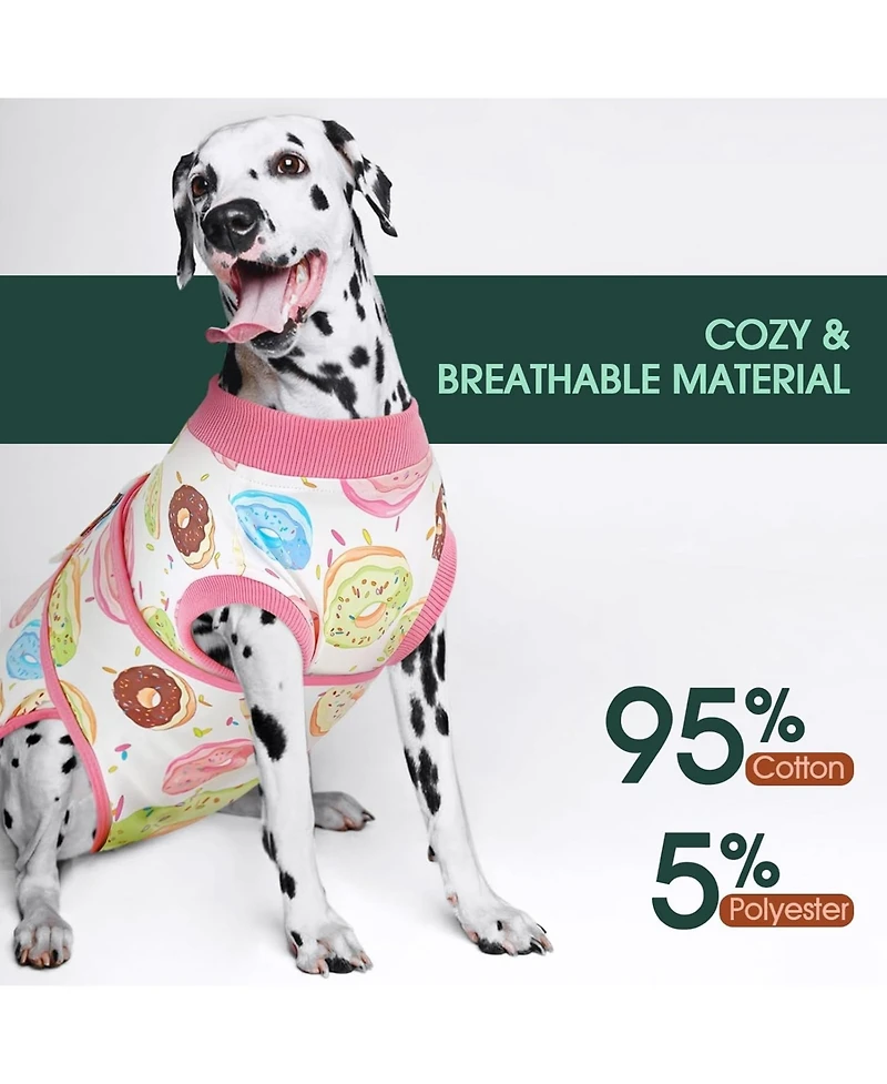 Post-Surgery Recovery Bodysuit Onesie for Dogs, E-Collar Alternative for Wound and Incision Protection