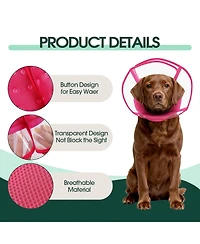 Soft Mesh and Transparent Pvc Recovery Cone Collar for Dogs