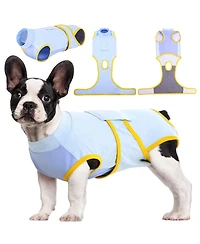 Soft Breathable Recovery Suit for Dogs and Cats, Post-Surgery Onesie with Cone-Free Wound Protection