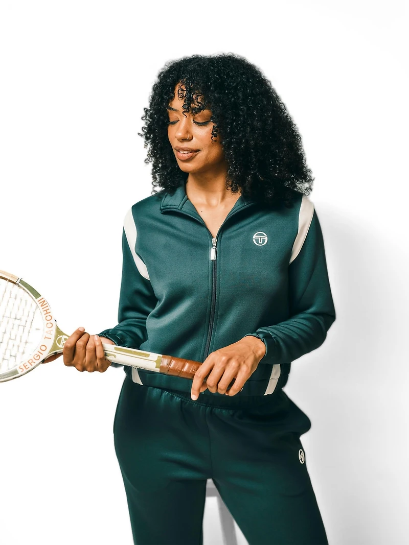 Sergio Tacchini Women's Anna High-Neck Cropped Track Jacket