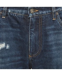Pre-Owned Dolce & Gabbana Women's Distressed Mid-Rise Loose-Fit Jeans