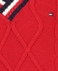 Tommy Hilfiger Boys' 8-20 Cable V-Neck Sweater Vest, Created for Macy's