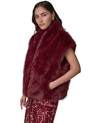 Donna Karan New York Women's Faux-Fur Sleeveless Vest