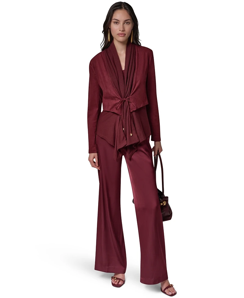 Donna Karan New York Women's Mxd Media Mixed-media Shawl Collar Jacket