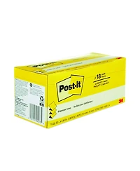 Post-it Pop-up Notes R330-18CP Original CanaryPop-up Refill Cabinet Pack, 3" x 3", Canary Yellow, 90 Sheets/Pad, 18 Pads/Pack