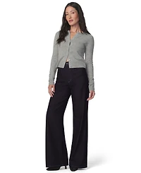 Joe's Jeans Petite Mia High-Rise Wide-Leg Stretch