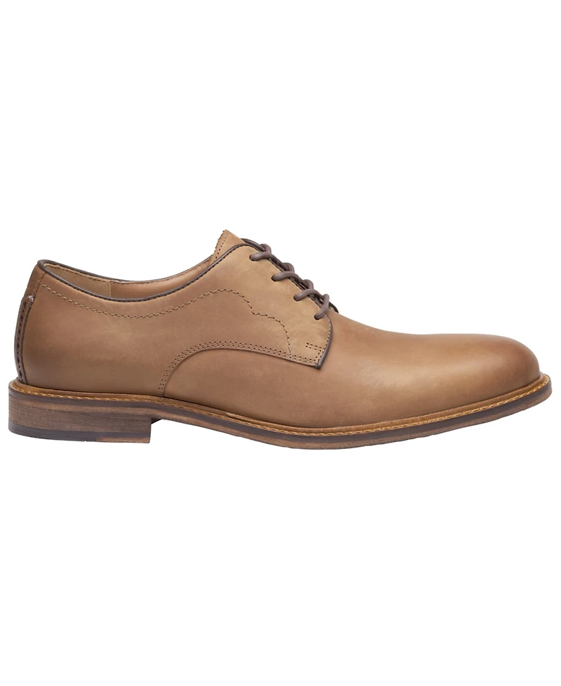 Johnston & Murphy Men's Ripley Plain Toe Lace-Up Leather Oxford