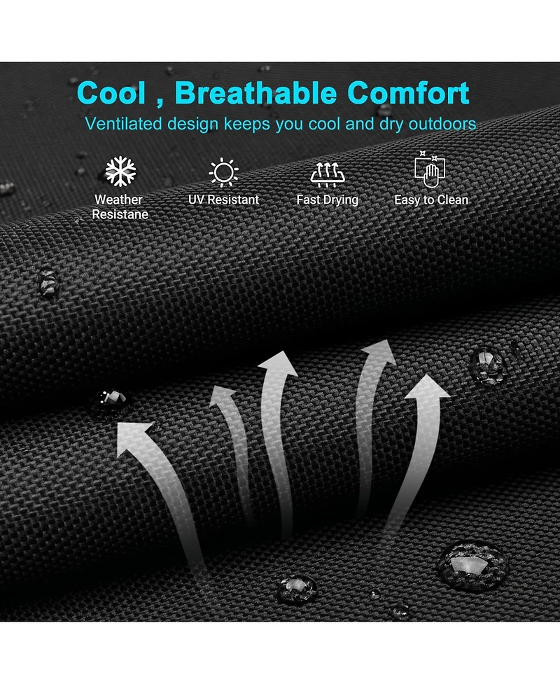 Mooncool Sleeping Cots Folding Chaise Lounge Chairs 5-Position Outdoor for Beach Lawn Camping Pool
