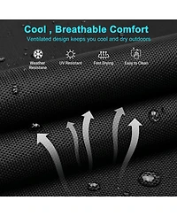 Mooncool Sleeping Cots Folding Chaise Lounge Chairs 5-Position Outdoor for Beach Lawn Camping Pool