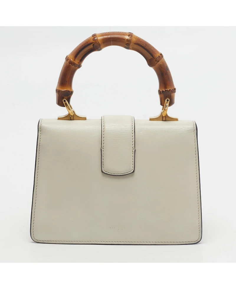 Pre-Owned Gucci Women's Dionysus Mini Leather Satchel with Bamboo Handle