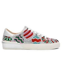 Betsey Johnson Women's Calle Holiday Lace-Up Sneakers