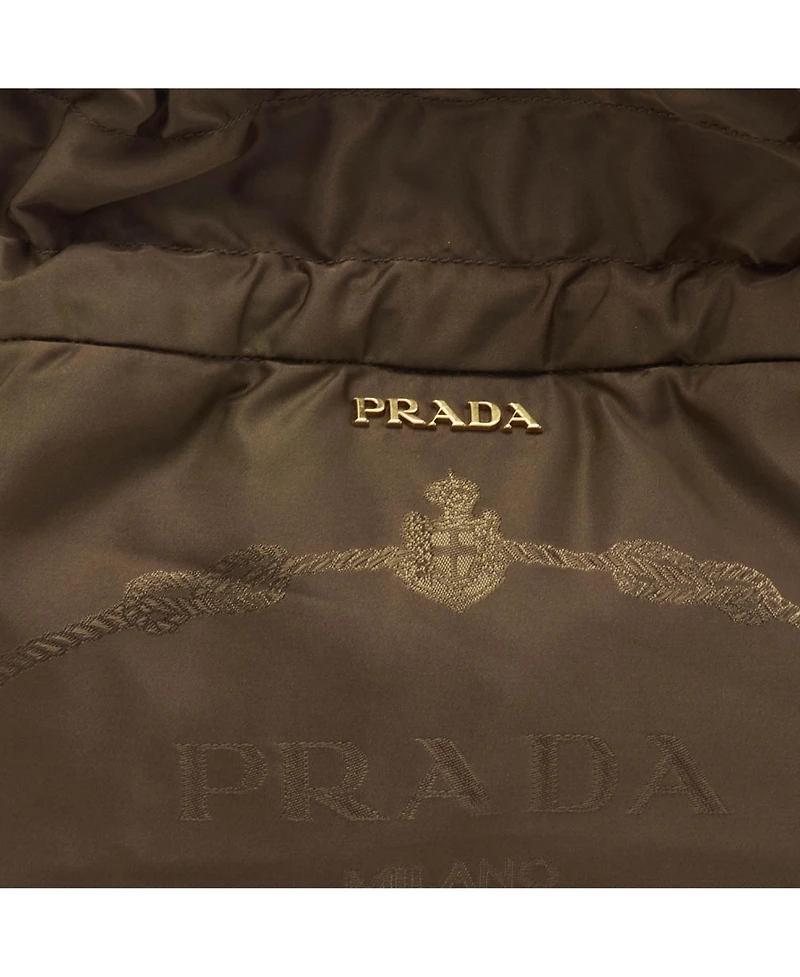 Pre-Owned Prada Women's Tessuto Nylon and Leather Drawstring Tote Bag