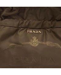 Pre-Owned Prada Women's Tessuto Nylon and Leather Drawstring Tote Bag