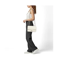 Pre-Owned Prada Women's Diagramme Quilted Leather Flap Shoulder Bag