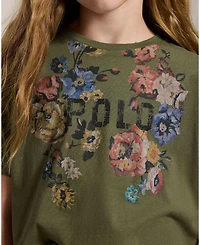 Polo Ralph Lauren Girls' 7-16 Floral Cotton Jersey Boxy T-Shirt