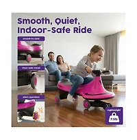 Hurtle Swing Car 360-Degree Steering Ride-On Toy, Ages 2+
