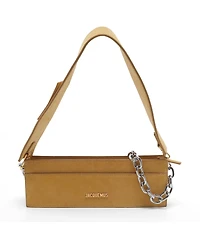 Pre-Owned Jacquemus Le Ciuciu Suede and Chain Shoulder Bag
