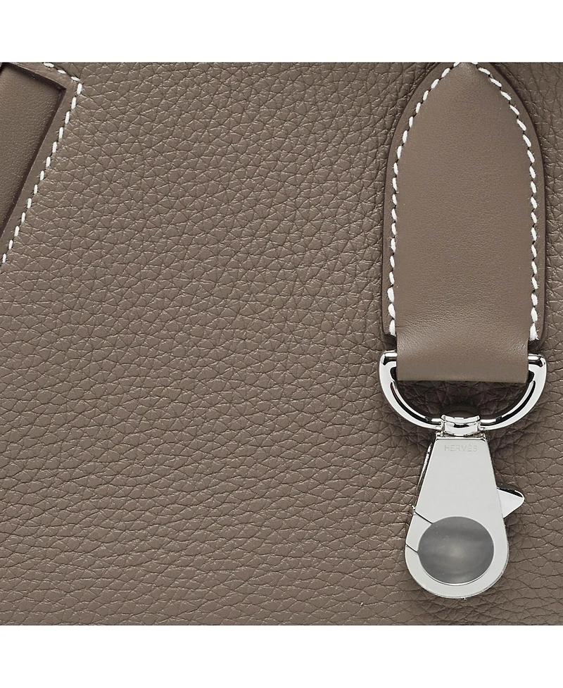 Pre-Owned Hermes Women's graves Arcon Etoupe Togo And Swift Leather Shoulder Bag