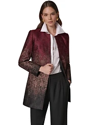 Donna Karan New York Women's Collarless Shoulder-Pad Blazer