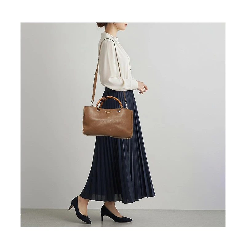 Pre-Owned Gucci Bamboo Shopper Leather Tote
