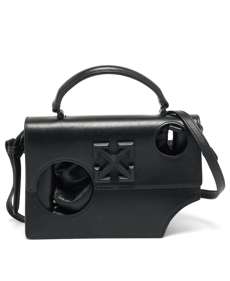 Pre-Owned Off-White Women's Jitney 1.4 Leather Top Handle Satchel
