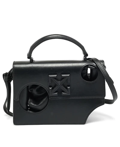 Pre-Owned Off-White Women's Jitney 1.4 Leather Top Handle Satchel