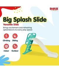 Dolu Big Splash Plastic Indoor/Outdoor Water Connection Slide, Ages 3+