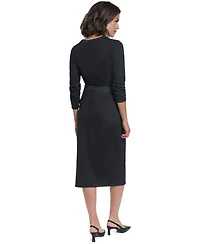 Karl Lagerfeld Paris Women's Midi Pencil Skirt