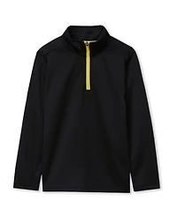 Lands' End Big Boys Husky Active Space Dye Quarter Zip Pullover