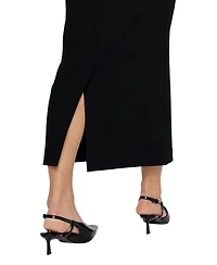 Residus Women's Lala High-Waisted Midi Slit Skirt