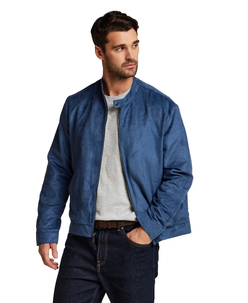 Weatherproof Men's Moto Microsuede Jacket