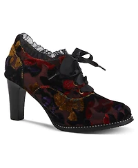 L'Artiste Women's Spring Step Pritz Shootie with Lace Detail