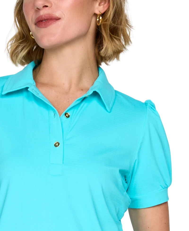 G Lifestyle Clothing Women's Golf, Tennis, Pickleball Puffy Short-Sleeve Polo Shirt