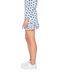 G Lifestyle Clothing Women's Double-Tiered Ruffles A-Line Mini Skort