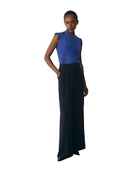 The Fold Women's Bowery Stretch Silk Blouse