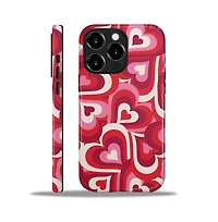 Lisen Retro Hearts Dual-Layer Anti-Slip Phone Case Compatible with Apple iPhone 15